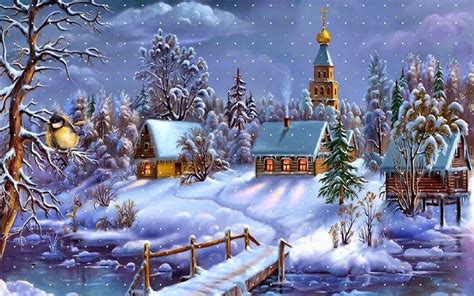62 Snowy Christmas Wallpaper Wallpapersafari