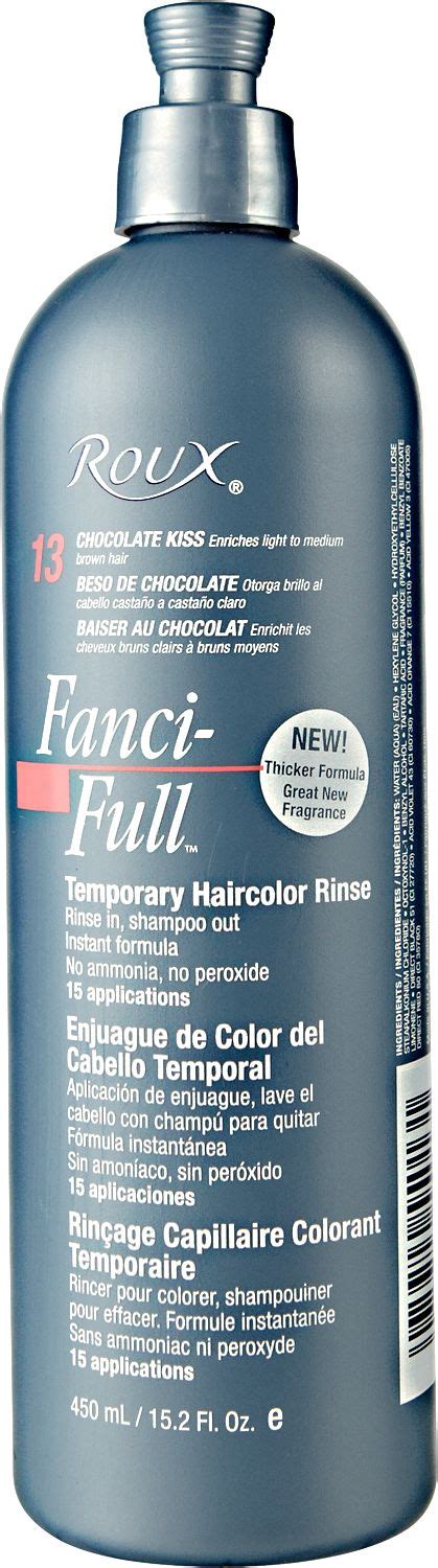 Roux Temporary Hair Color Rinse By Fanci Full Color Rinse Temporary