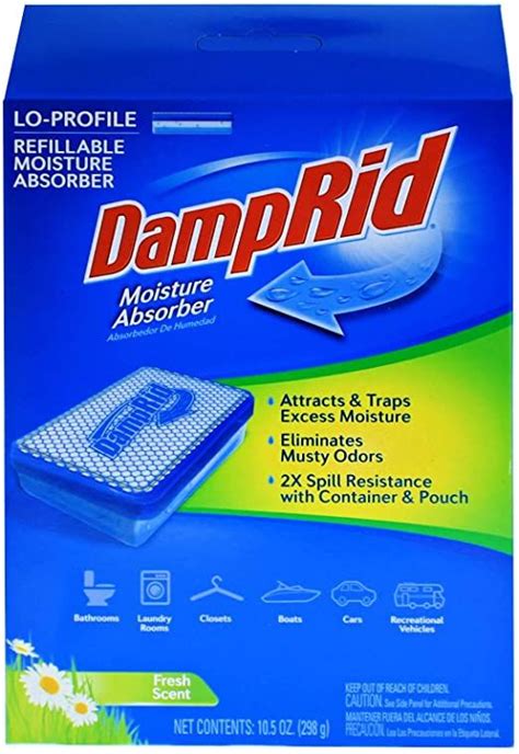 Damprid Loprofile Refillable Moisture Absorber 105 Oz With Fresh