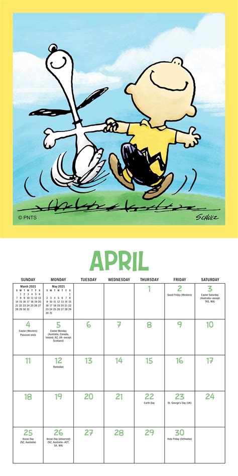 Snoopy Calendar 2021 Calendar 2021
