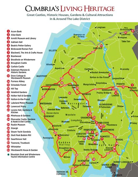 Johor map has 10 districts, with each district as an individual shape. Lake District Attractions Map | Cumbria's Living Heritage
