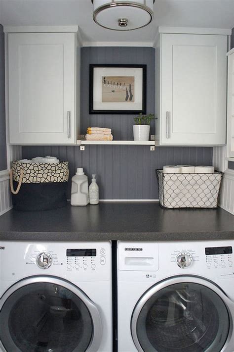 With its already confined space, a small kitchen that houses a washer and dryer can appear even smaller, busier and more cluttered, if you leave. Hiding washer dryer hookups