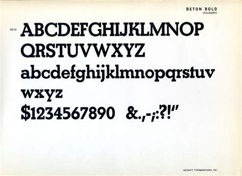 Daily Type Specimen — Beton Bold Specimen Type Typography