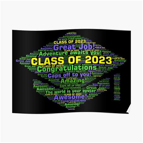 Graduating Class Of 2023 Posters Redbubble