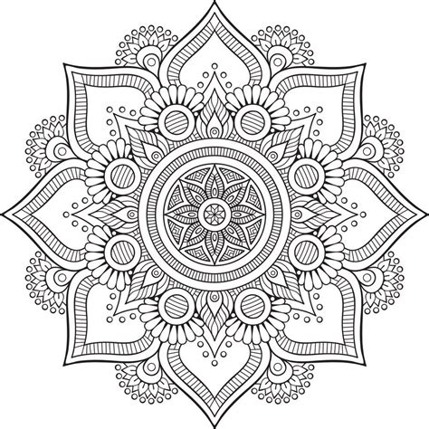 Mandala Floral Design Free Vector Daftsex Hd