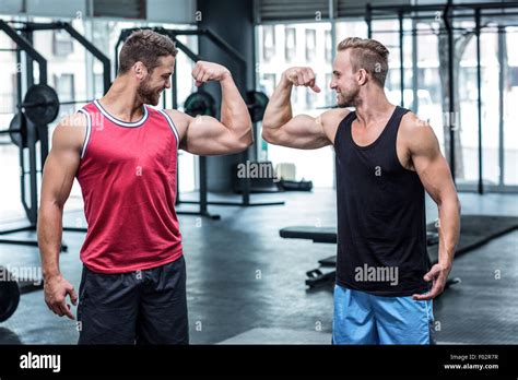 Flexing Biceps Hi Res Stock Photography And Images Alamy