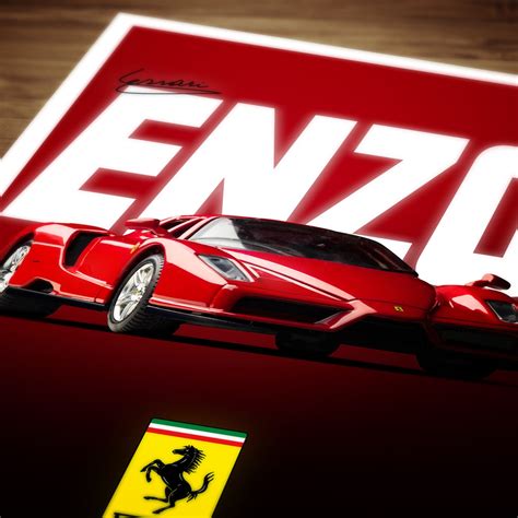 Ferrari Enzo Supercar Poster Print Etsy