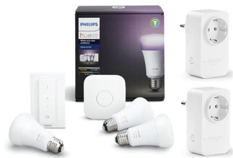 Philips Hue White And Color Ambiance Starter Kit E27 2x Amazon Smart