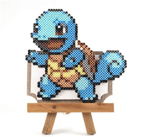 Squirtle Pixel Art By Nostalgiaperler On Etsy Fuse Bead Patterns