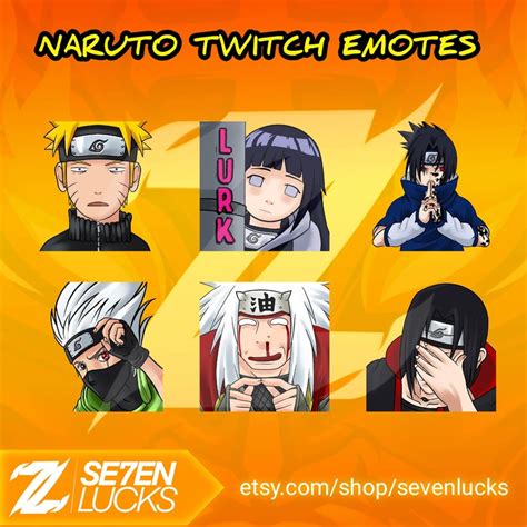 Naruto Twitch Emotes Anime Twitch Emotes Chibi Hinata Etsy