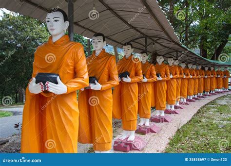 Monks Alms Round Stock Image Image Of Prayer Faith 35858697