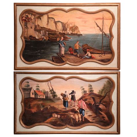 Th Th Century Pair Of Paintings For Sale At Stdibs