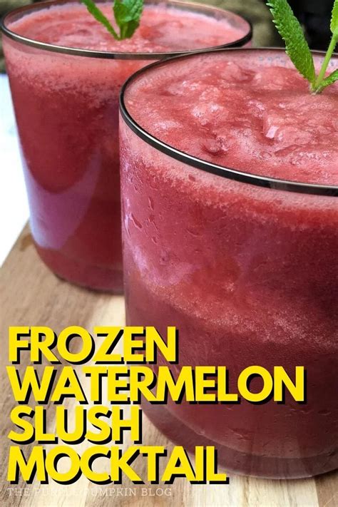 Frozen Watermelon Slush Mocktail Or Spike It With Booze