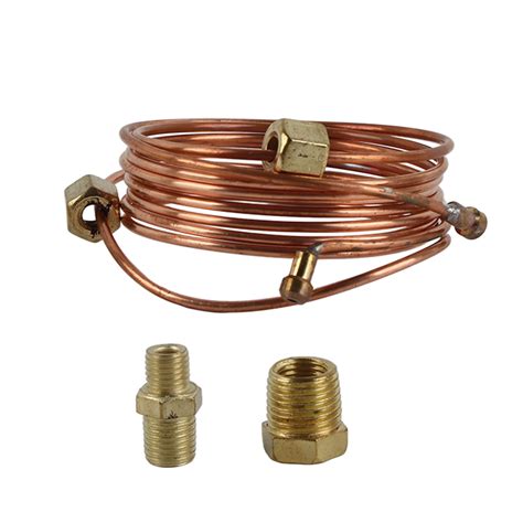 Mechanical Oil Pressure Gauge Tubing Kit 72in Copper Tubing Kit With