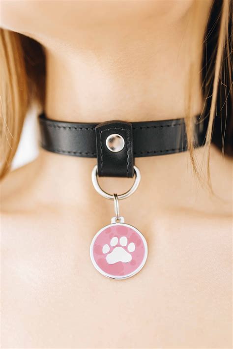 Buy Bdsm Leather Petplay Collar ️ Worldwide Shipping