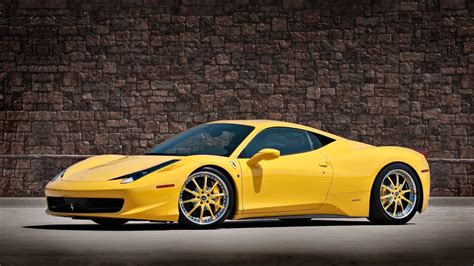 Ferrari 458italia Yellow Supercars Wallpapers Hd Desktop And