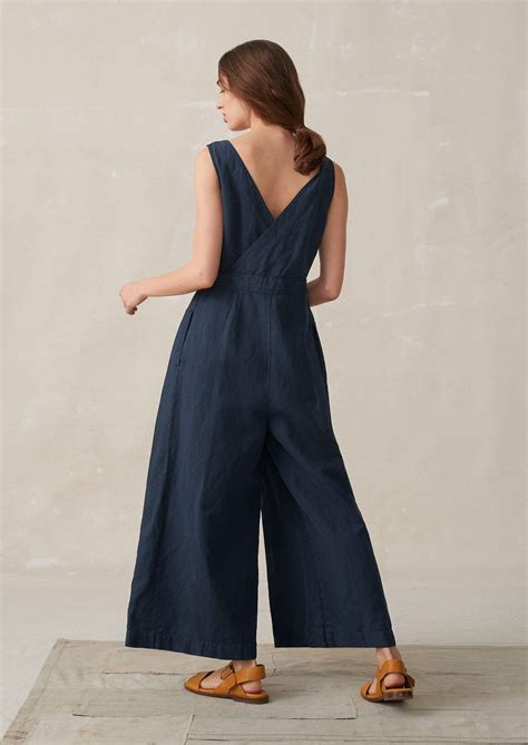 Cotton Linen Jumpsuit In 2021 Linen Jumpsuit Linen Fashion Linen