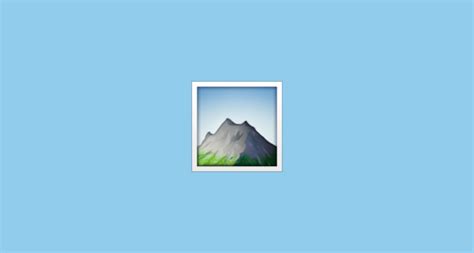 ⛰️ Mountain Emoji On Apple Ios 91