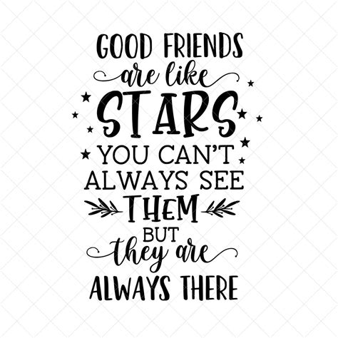 Good Friends Are Like Stars Svg Best Friend Svg Vector Image Etsy Uk