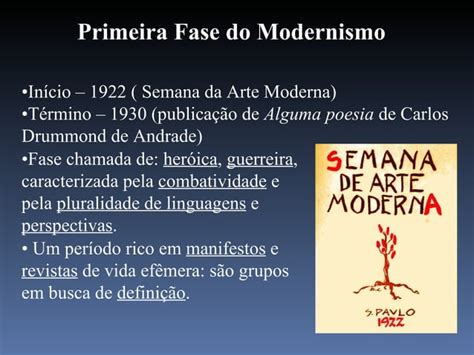 Primeira Fase Do Modernismo No Brasil Ppt