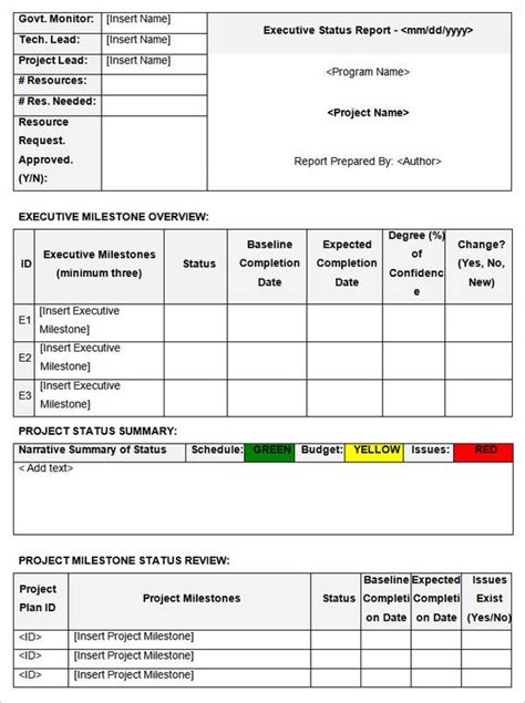 Status Report Template 13 Free Word Documents Download Free