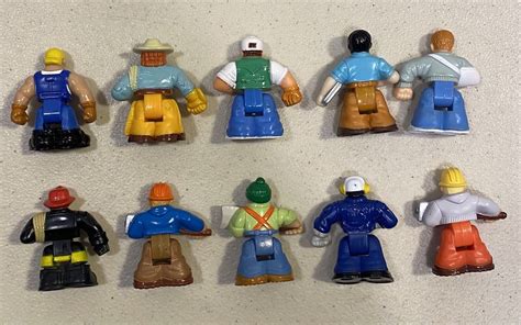 Lot Of 10 Fisher Price Geotrax Figures Figure People Lot 4 Ebay