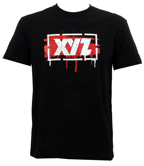 Xyz Clothing Stencil Logo Black T Shirt Merch2rock Alternative Clothing