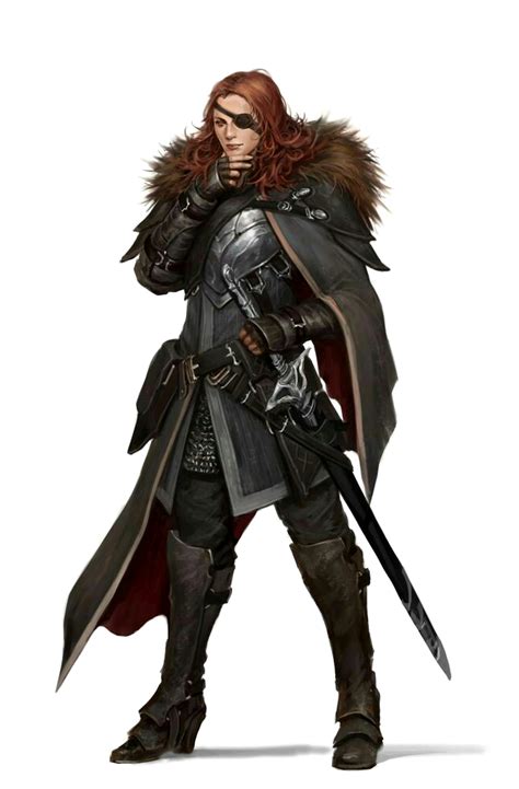 Female Human Veteran Warrior Pathfinder Pfrpg Dnd Dandd D20 Fantasy