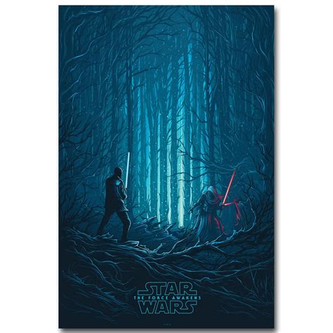 Star Wars 7 The Force Awakens Art Silk Fabric Poster Print 13x20 24x36