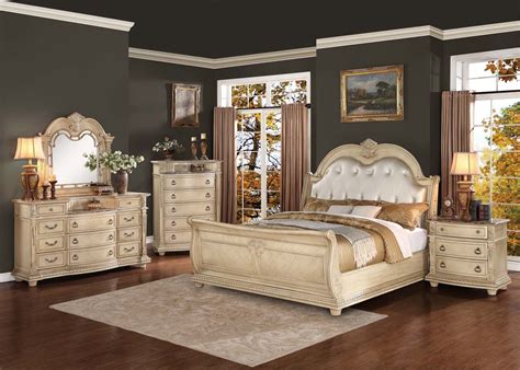 Find bedroom furniture at wayfair. Homelegance Palace II Upholstered Bedroom Set - Antique ...