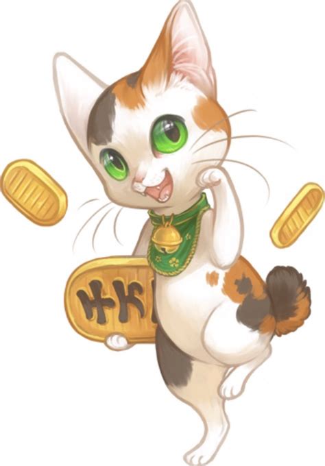 Cartoon Japanese Bobtail Cat Clip Art Library