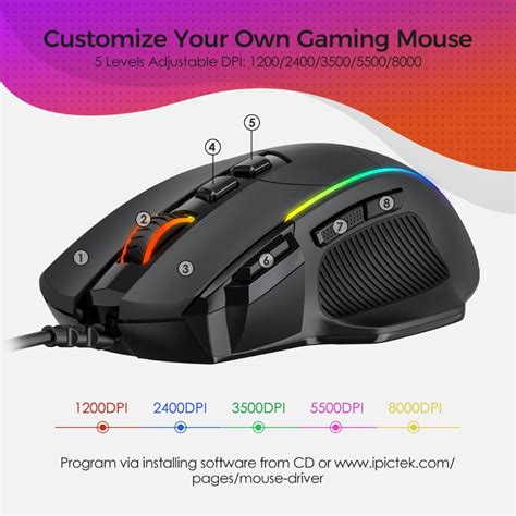 Pictek Pc278 Gaming Mouse — Auxilla
