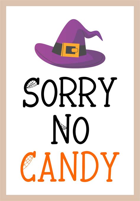 15 Best Printable Halloween Candy Signs Pdf For Free At Printablee