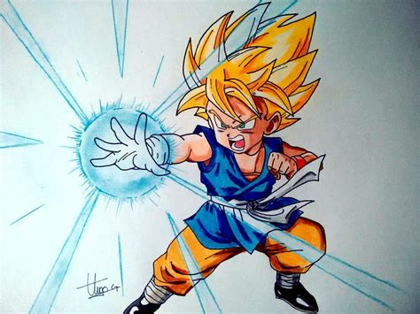 Dibujo Goku SSJ GT DRAGON BALL ESPAÑOL Amino