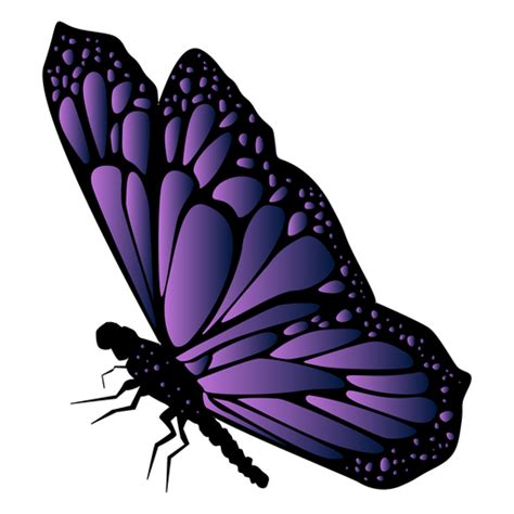 Detailed Violet Butterfly Icon Transparent Png And Svg Vector File