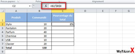 Comment Calculer Des Pourcentages Dans Excel Waytolearnx