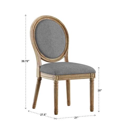 Deana Round Linen And Wood Dining Chairs Set Of 2 By Inspire Q
