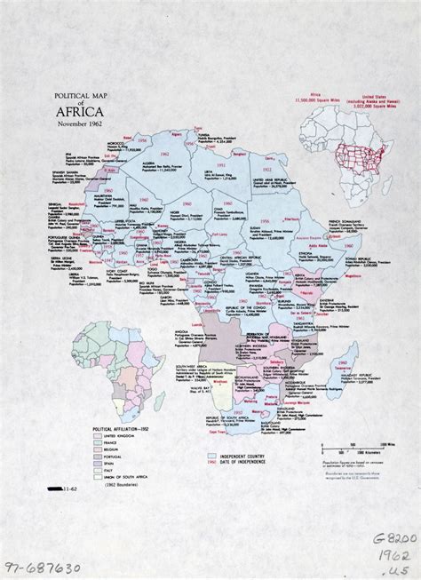Large Detailed Political Map Of Africa With Marks Of Capital Cities