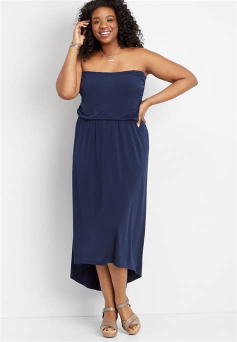 … sign up or log in to see your approval odds. plus size solid tube top maxi dress | maurices