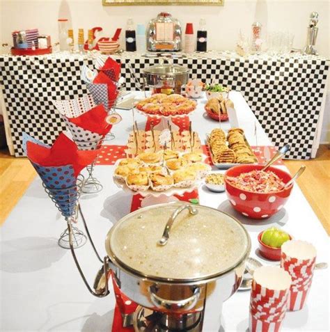 Choose from food network magazine's retro recipes to create the perfect menu for your next dinner party, cocktail party or potluck. Adorable Retro Diner Birthday Party | Diner party, Diners ...