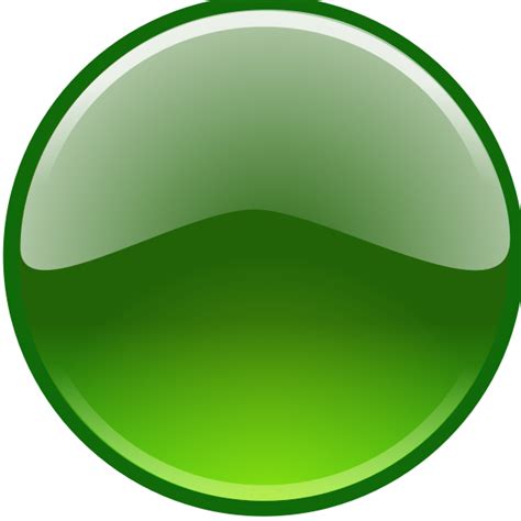 Green Glossy Button Free Svg
