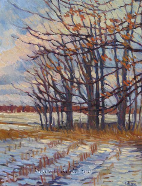 A Michigan Painting A Week Early Snowfall Antrim County