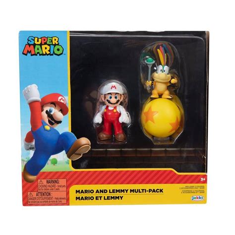 Super Mario Bros Mario And Lemmy Koopa Action Figure
