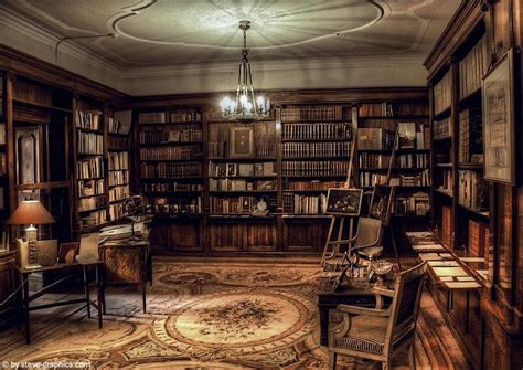Contentimus Library Aesthetic Dark Cottagecore House Gothic Library