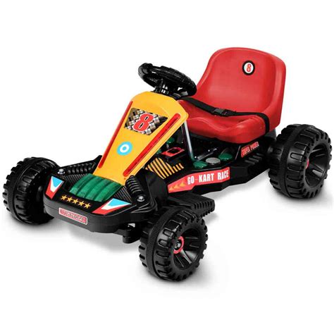 Topbuy Kids Electric Powered Go Kart 4 Wheel Ride On Car Buggy Toy