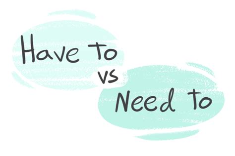 Have To Vs Need To In The English Grammar Langeek