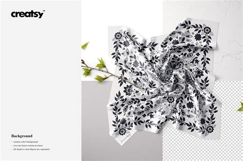 Download Square Silk Scarf 2 Mockup 75/FFv.9 on Behance