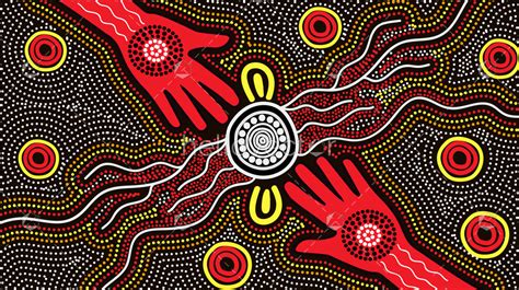 Australian Aboriginal Hand Painting Download Graphics And Vectors