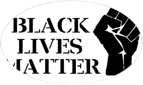 Cafepress Black Lives Matter Raised Clenched Fist Sticker Oval