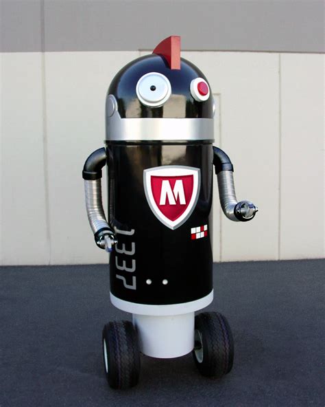 Mcafee Robot Mascot 3 Rhino Design Studio